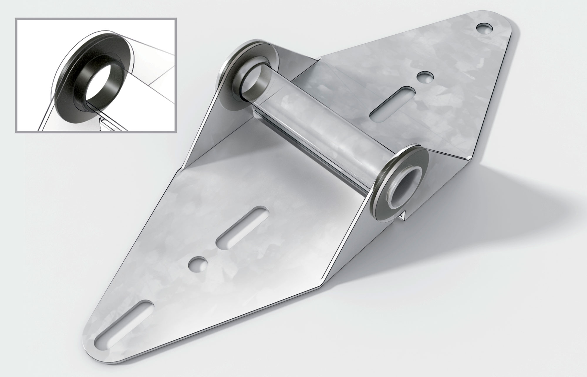 Quiet Heavy Duty Hinge