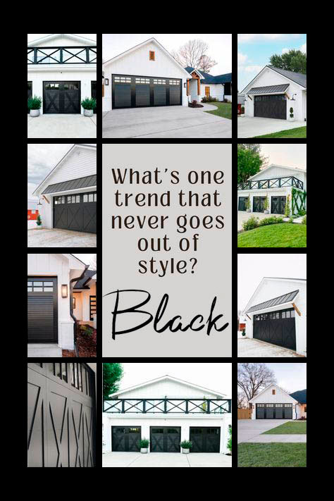 Black Garage Doors